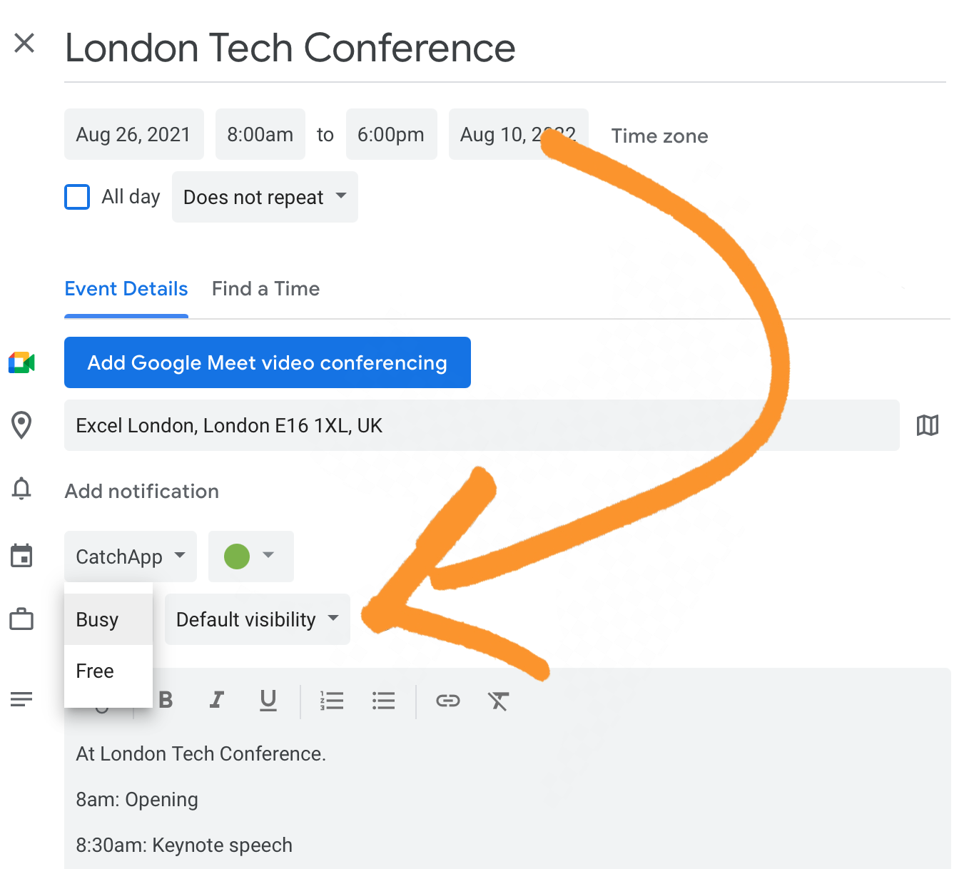 Google Meets Busy