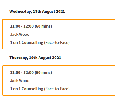 My bookings-1