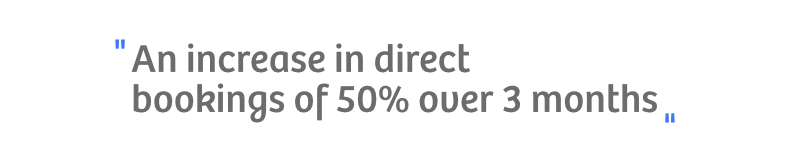 increase of direct bookings Branden Graf